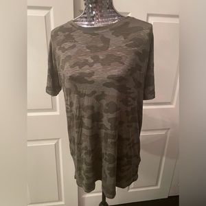 NWT Style & Co. Drapey Crewneck Camo T-Shirt